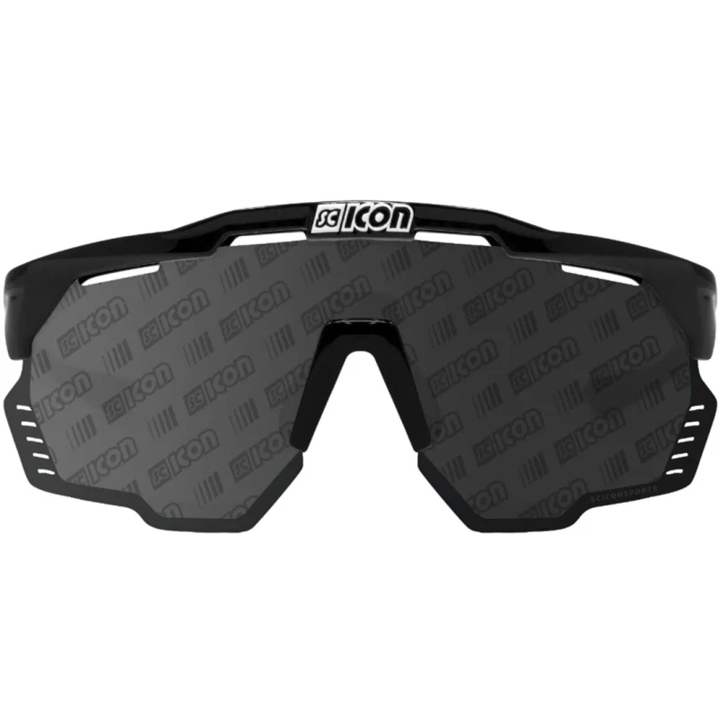 Scicon Sports Occhiali Aeroshade Kunken Black Gloss Monogram Silver - Image 2