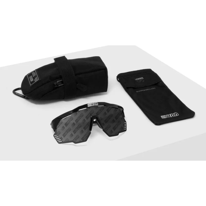 Scicon Sports Occhiali Aeroshade Kunken Black Gloss Monogram Silver - Image 5