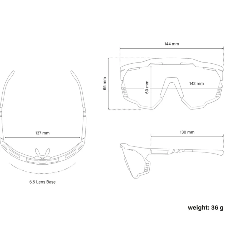 Scicon Sports Occhiali Aeroshade Kunken Black Gloss Monogram Silver - Image 6