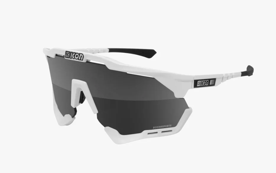 Scicon Sports Occhiali Aeroshade XL White/White Fender Multimirror Silver