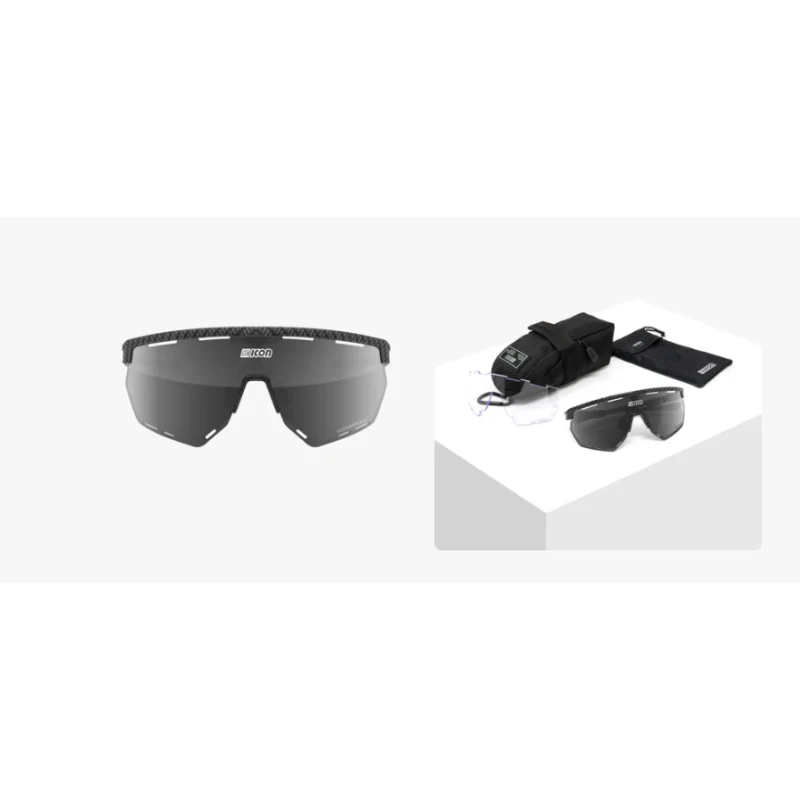 Scicon Sports Occhiali Aerowing Carbon Matt Multimirror Silver - Image 2