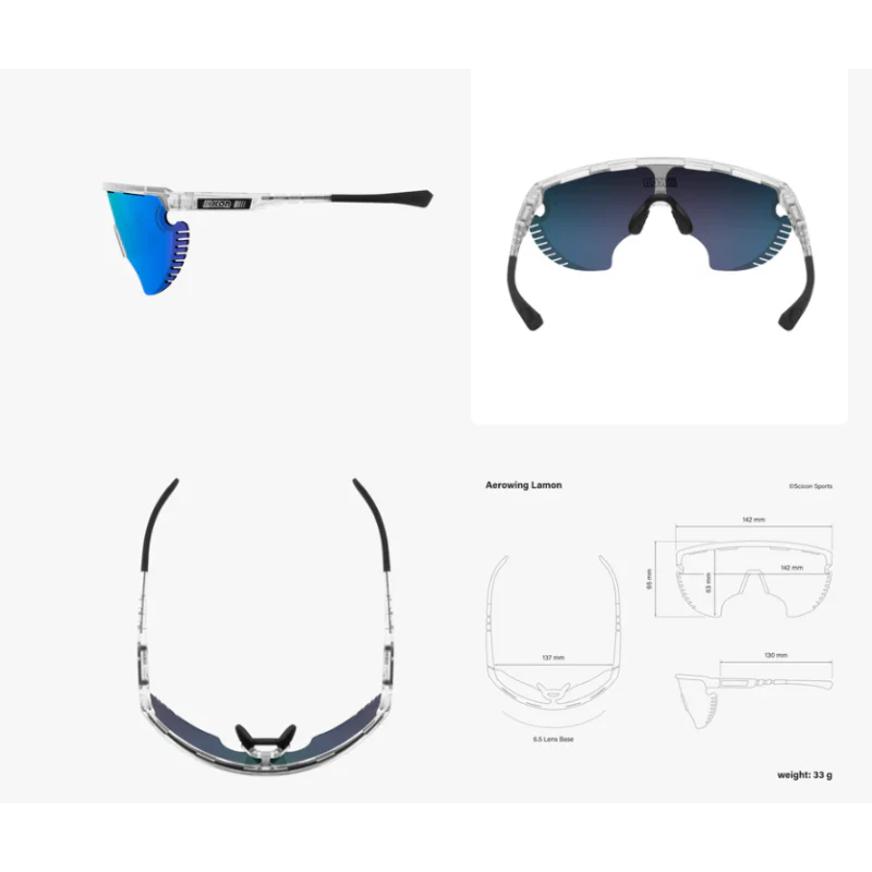 Scicon Sports Occhiali Aerowing Lamon Crystal Mirror Blue - Image 3