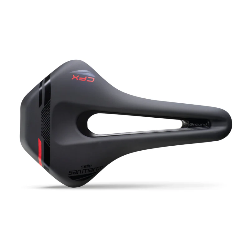 Sella San Marco Ground Open-Fit Carbon FX Narrow Black 140Mm