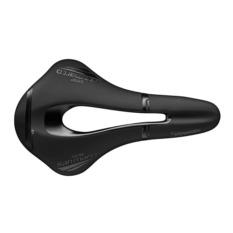 Sella San Marco Shortfit Open-Fit Dynamic SuperWide Black 155Mm