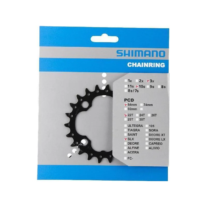 Shimano Corona SLX FC-M672 22T 10v 64mm - Image 2