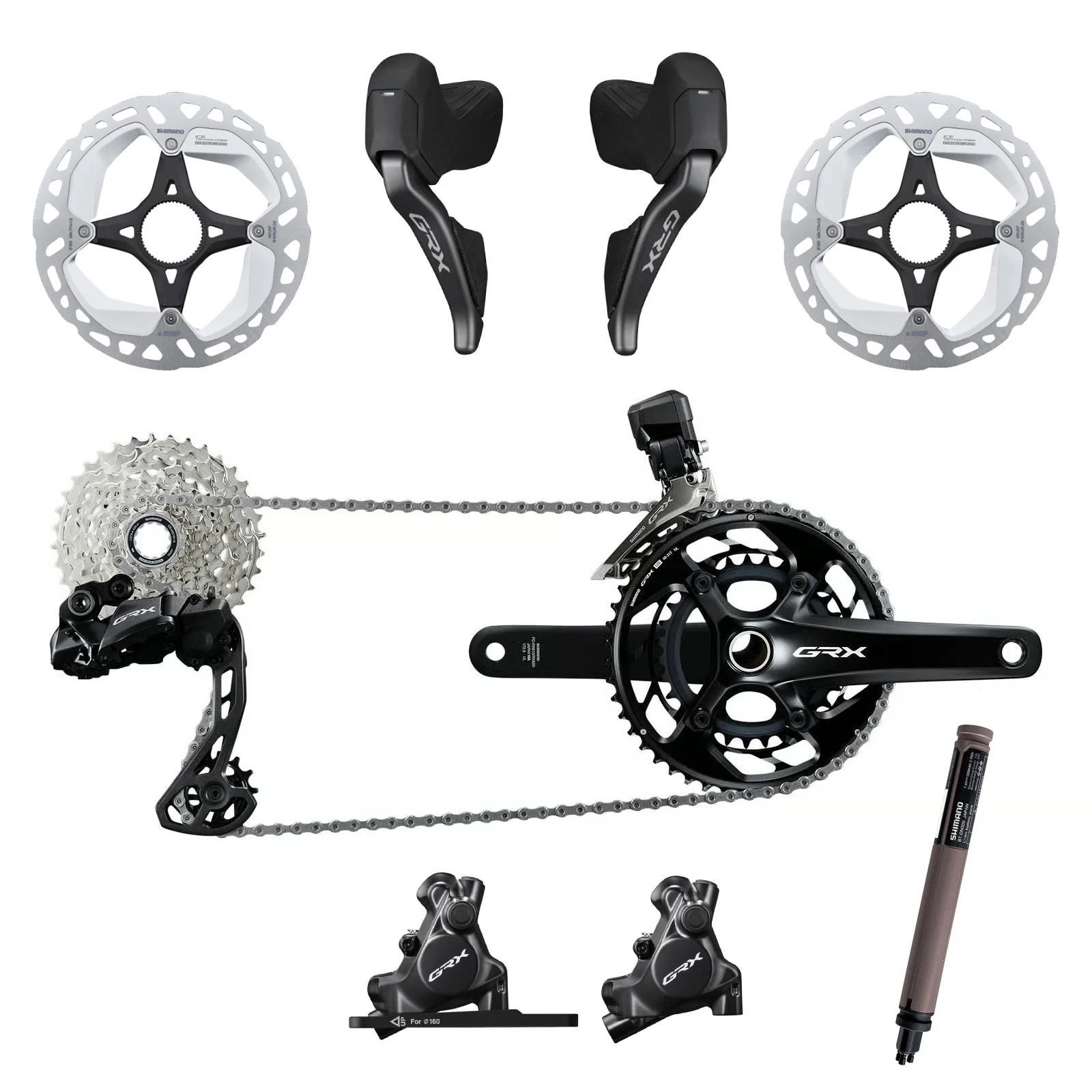 Shimano Gruppo Gravel GRX Di2 825 2x12v