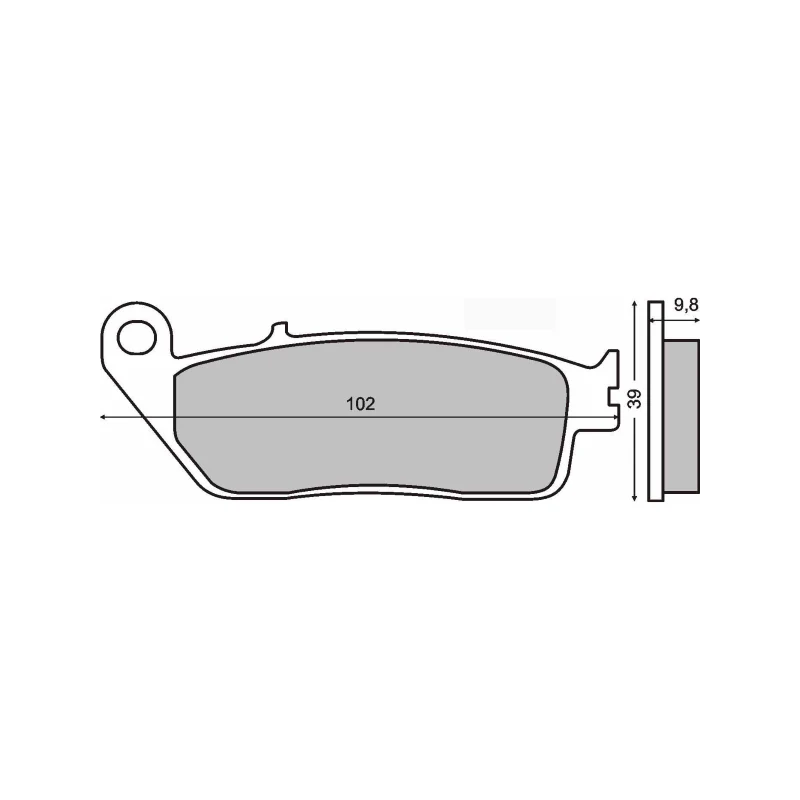 Sinter Coppia Pastiglia Kymco Honda Yamaha Triumph