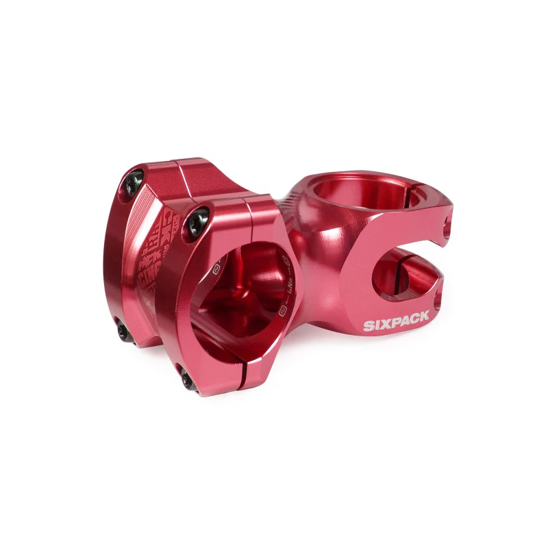Sixpack Attacco Manubrio Mtb  Skywalker 31.8x50 0° Red