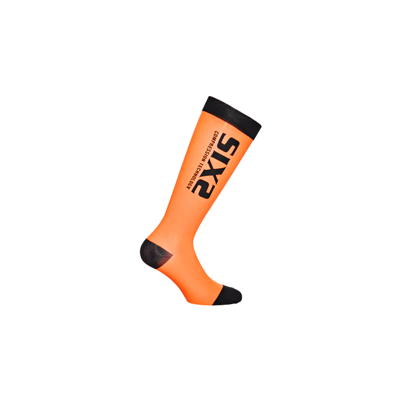 Sixs Calze A Compressione Recovery Arancio/Nero