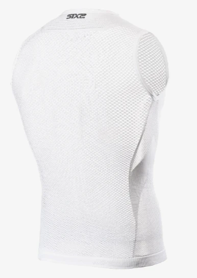 Sixs Intimo Smanicato Leggero A Rete Core Bianco - Image 2