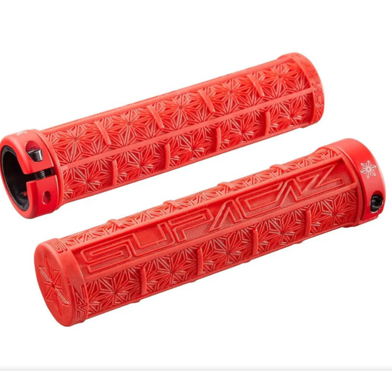 Supacaz Manopole Grizips Dual Density Lock-On Rosso
