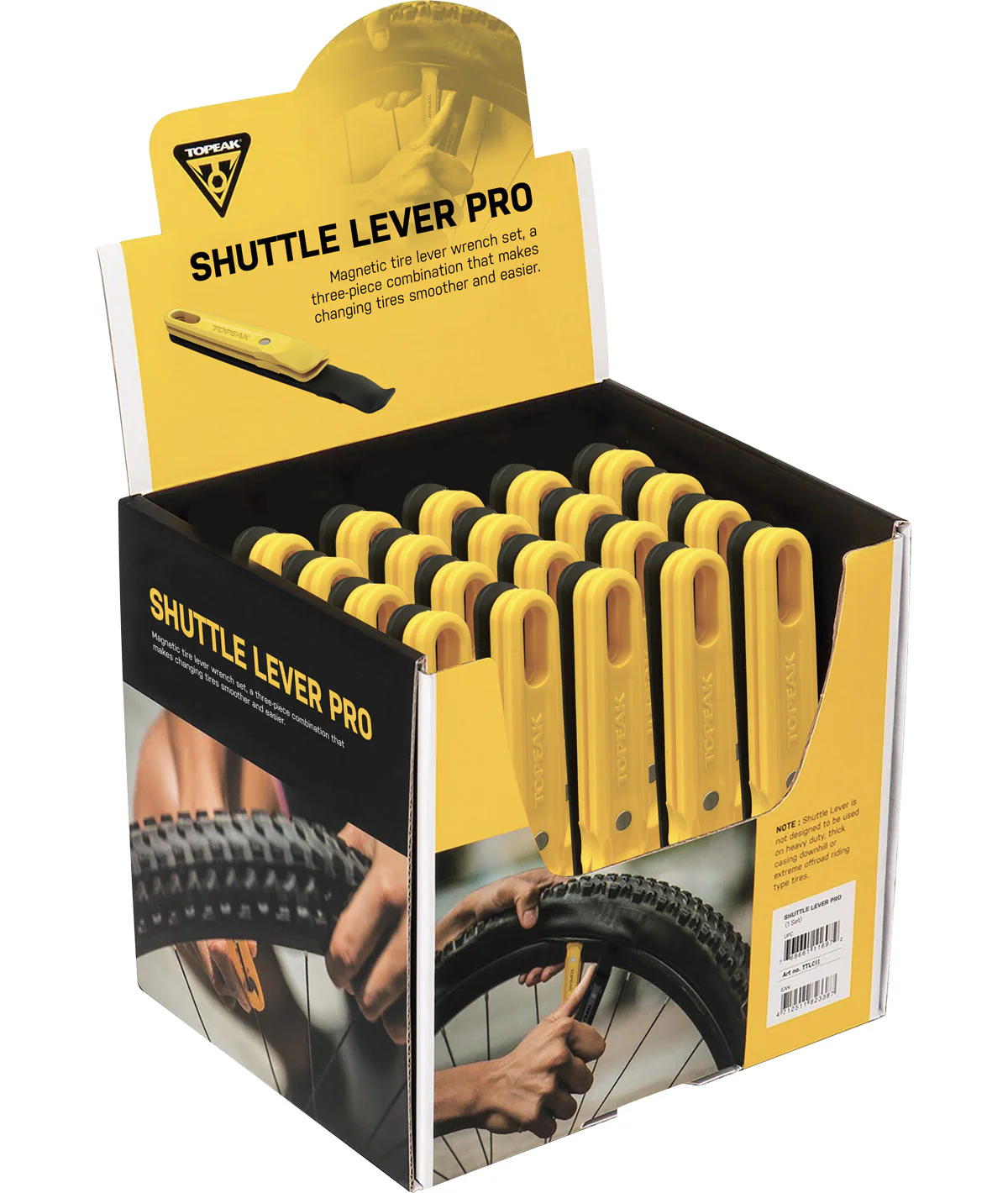 Topeak Espositore da banco levagomme Shuttle Lever Pro da 20 pz