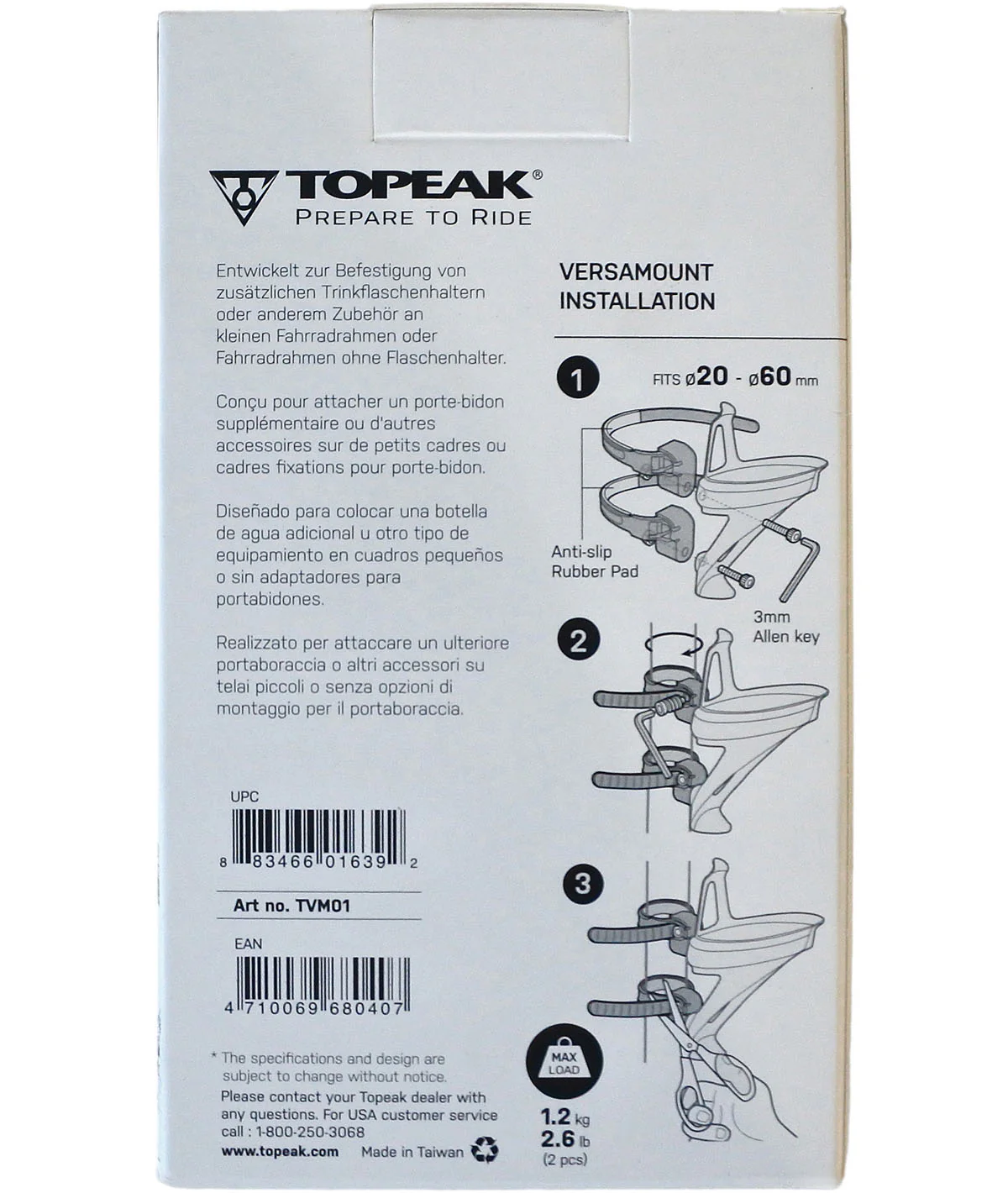 Topeak Morsetto Versamount (2pz) - Image 5