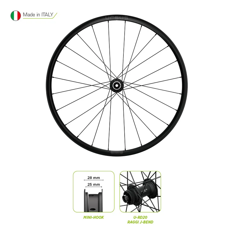 Ursus Ruota Posteriore 28"x25mm PURA G TLR - CORPETTO NON INCLUSO