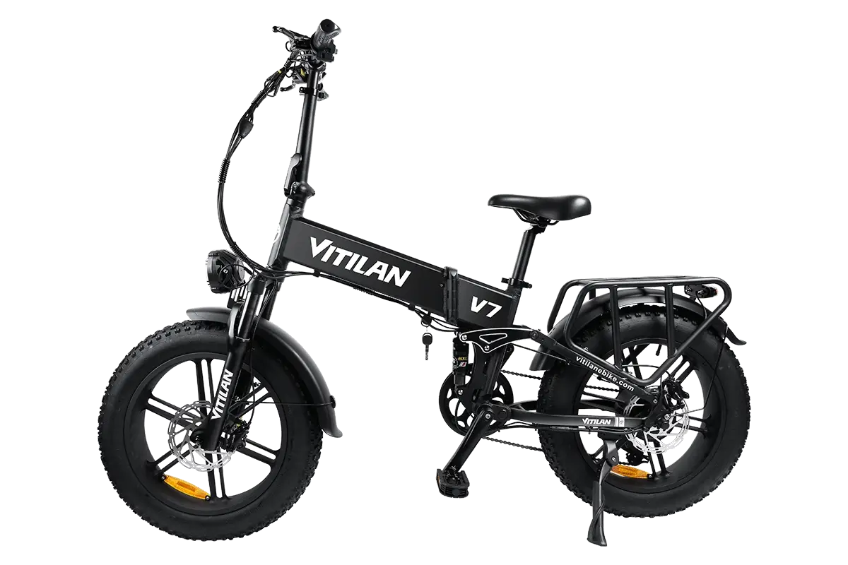Vitilan Bici Elettrica Fat Bike V7 Full Sospension 250/750W - Image 13