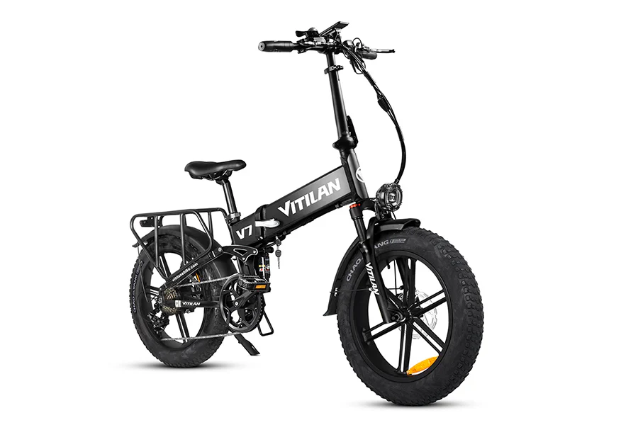 Vitilan Bici Elettrica Fat Bike V7 Full Sospension 250/750W - Image 4