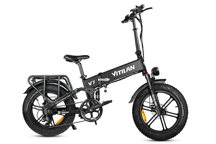 Vitilan Bici Elettrica Fat Bike V7 Full Sospension 250/750W - Image 5