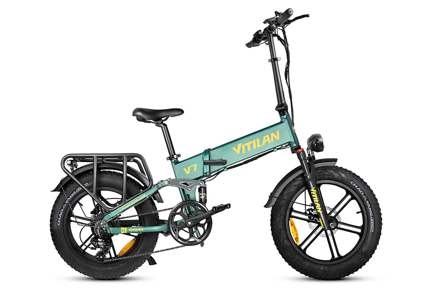 Vitilan Bici Elettrica Fat Bike V7 Full Sospension 250/750W - Image 6
