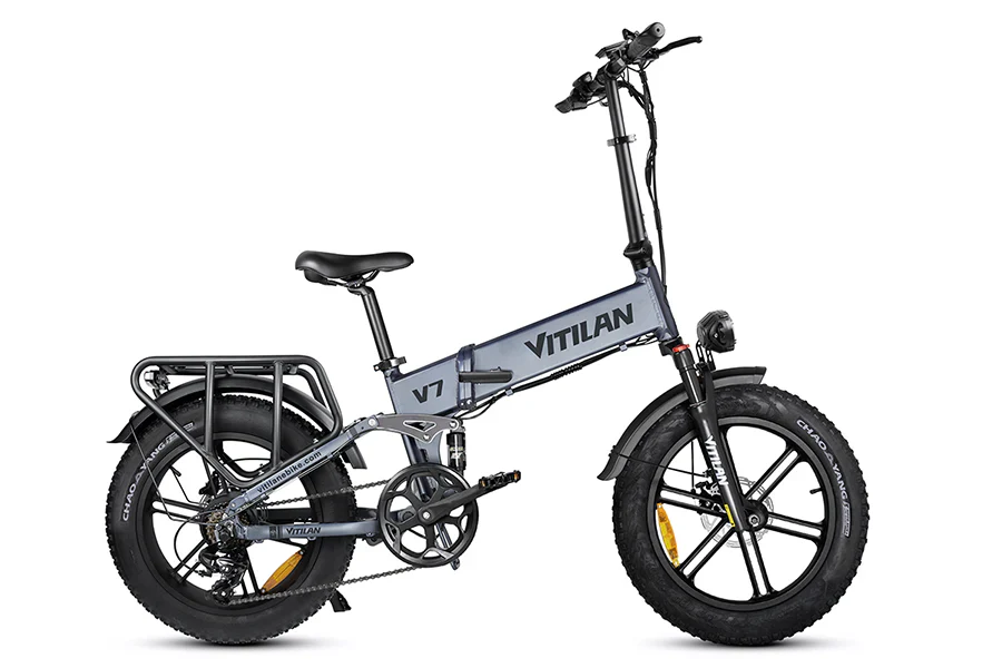 Vitilan Bici Elettrica Fat Bike V7 Full Sospension 250/750W - Image 7