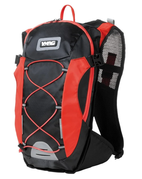Wag Zaino Completo Di Sacca Idrica 1,5L Nero / Rosso