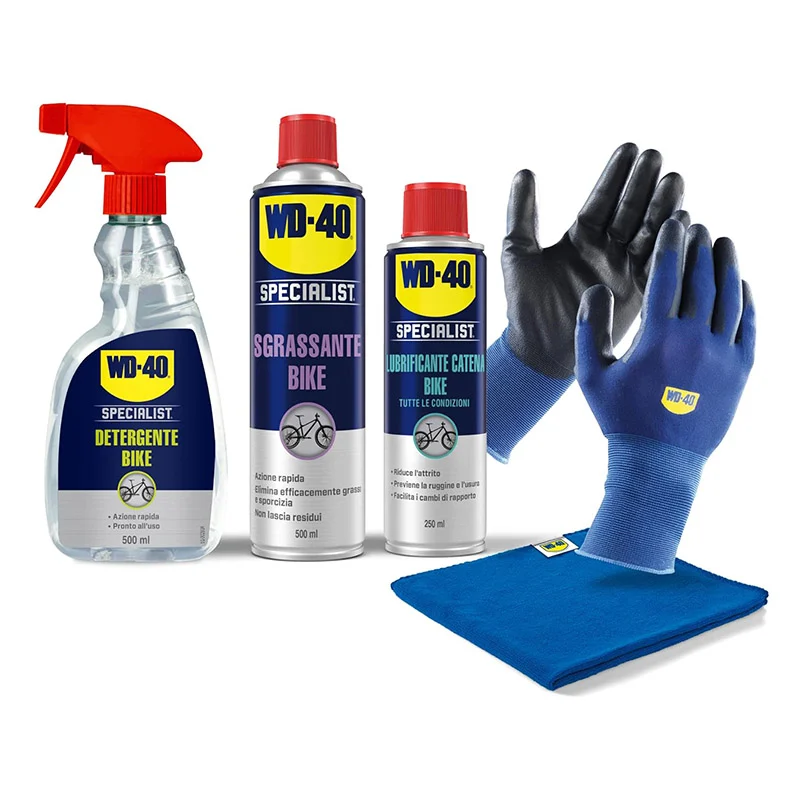 WD-40 KIT BIKE (3pz: Detergente\Sgrassante\Lubrificante + Omaggio)