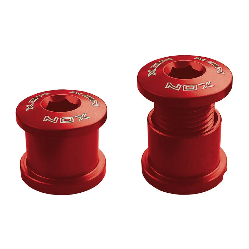 Xon Vite M8x6mm Chiusura Guarnitura in Alluminio Rosso - 4 Pezzi